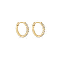 Lab Grown Diamond Huggie Earrings – 14K Yellow Gold